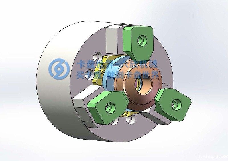 行星齿轮工件指形卡盘BF夹持方案