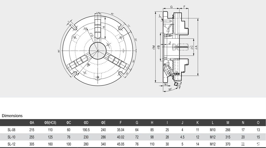 标准型超薄卡盘
