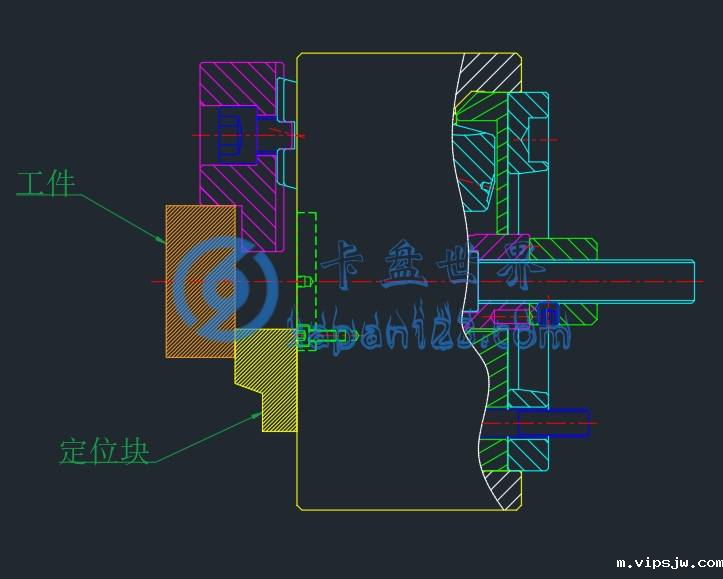 后拉式液压卡盘